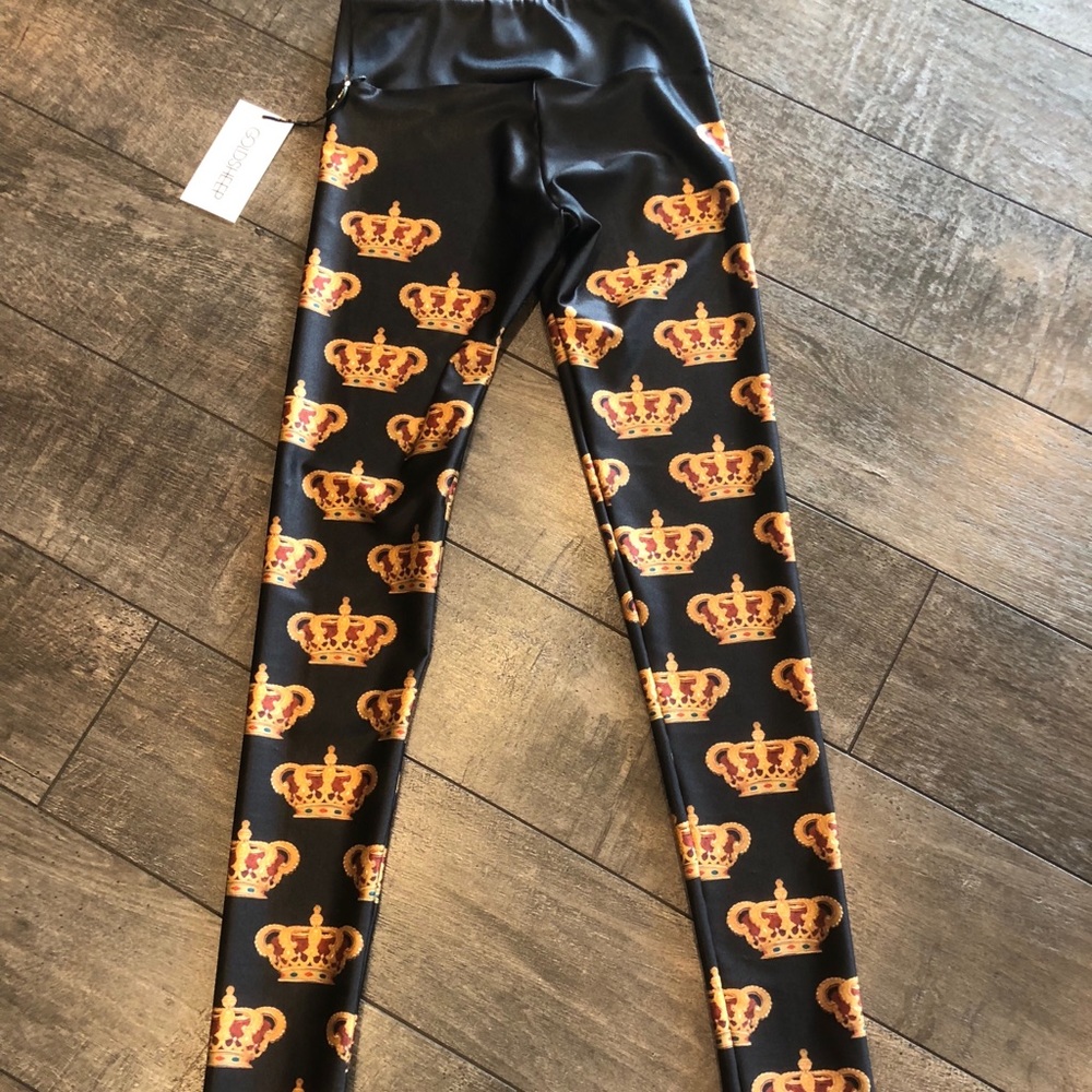 Black crown leggings